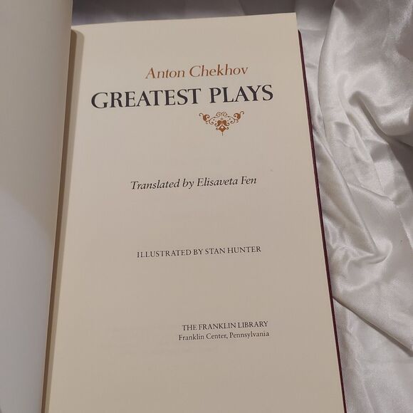 ANTON CHEKHOV Greatest Plays Franklin Library Illustrated by Stan Hunter 1979 - Picture 3 of 7